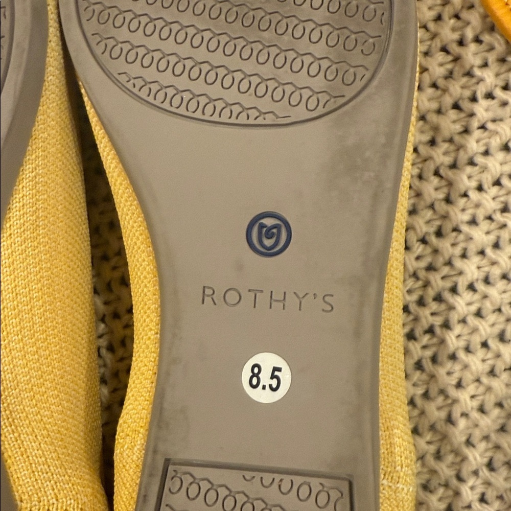 Rothy's Mustard Yellow WOMENS W8/5Pointed Flats - Picture 10 of 11